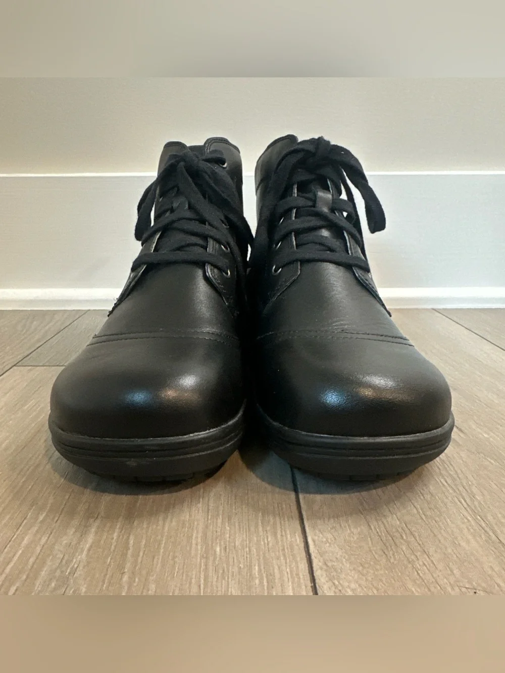 Alegria Size 39 | 9 Kylie Lace Up Oiled Black Ankle Arch Support Comfort Boots
